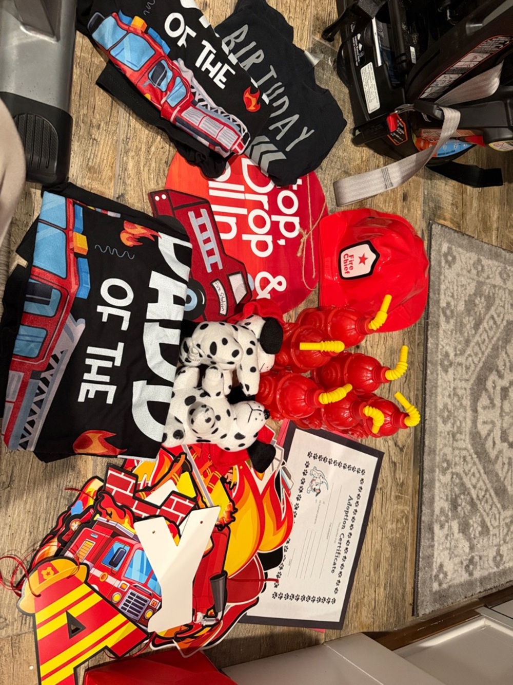 Firefighter Party Set - Red & Black
